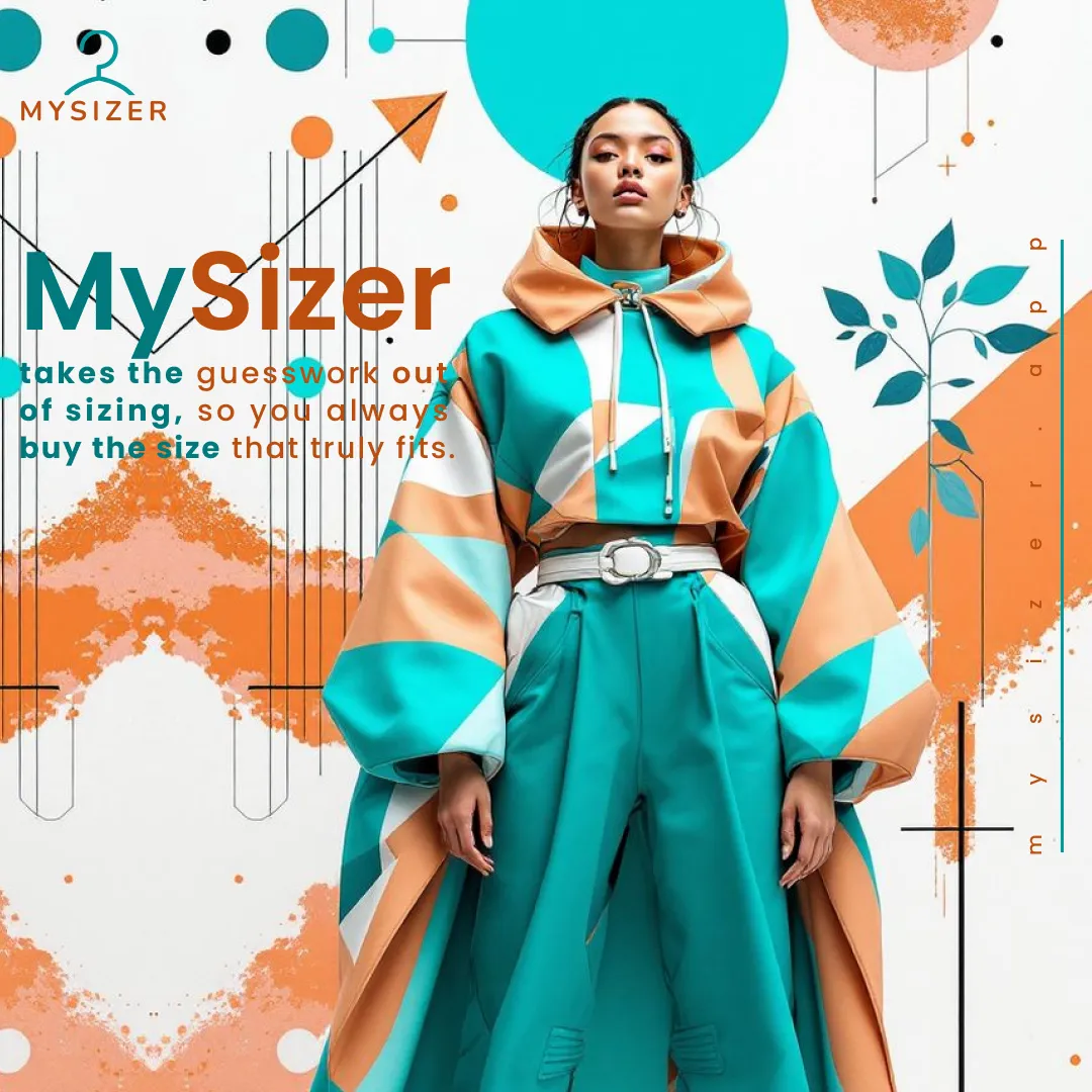 MySizer — Fashion-tech that fits — a bold geometric look